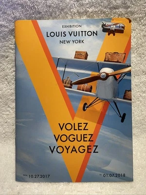 Louis Vuitton Pintrill Biplane Airplane Pin Volez Voguez Voyagez + Booklet! - Image 1 of 4