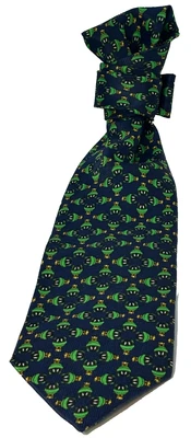 Винтажный мужской галстук Marvin the Martian 1999 Looney Tunes, мультфильм Warner Bros. - Изображение 1 из 4