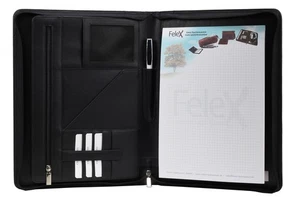 Felex Club Special Schreibmappe A4 schwarz Konferenzmappe Vertretermappe - Picture 1 of 5
