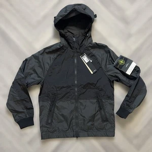 Stone Island Nylon Metal Watro-TC Econyl Hooded Jacket Black Large - Picture 1 of 5