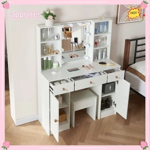 10 Bulbs LED Mirror For Bedroom White Makeup Dressing Vanity Table Gifts NEW US - Picture 1 of 9
