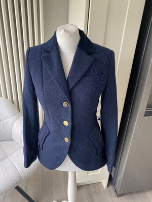 JOULES SINNINGTON NAVY BLUE WOOL BLAZER JACKET SIZE UK 6 8 EQUESTRIAN PARADE - Image 1 of 4