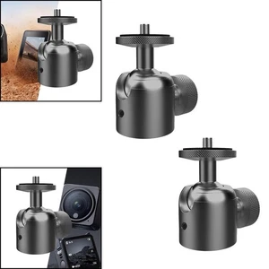 Mini Ball Head Camera Mount Adapter Portable Rotating Mount Base for Traveling - Picture 1 of 11