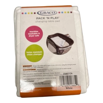 Cubierta de almohadilla para cambiador Graco Pack N Play 2 en un paquete Foto 1 de 2