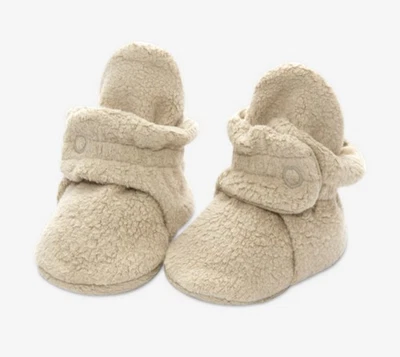 Botín Zutano Cozie polar caqui beige infantil talla 6 meses Foto 1 de 4