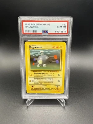 1999 POKEMON GAME BASE SET #53 MAGNEMITE PSA 10 GEM MINT - Image 1 of 2