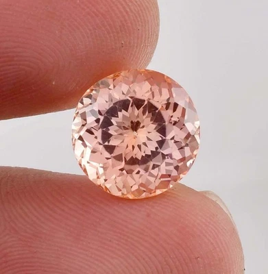 AAA+ 8 x 8 mm Natural Bicolor Naranja Amarillo Esfalerita (Certificado GIT) Gema Foto 1 de 4