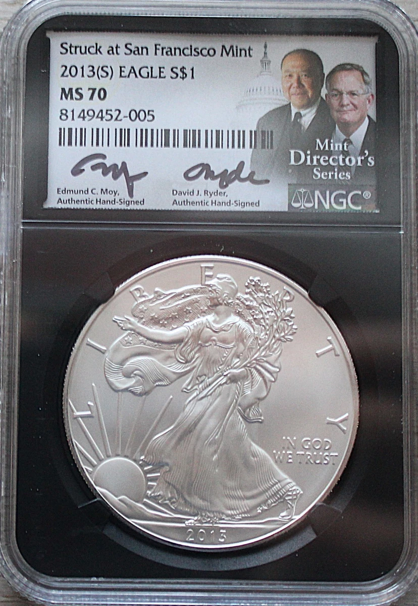 2013 American Eagle MS 70 Graded Silver Bullion Coins for sale | eBay