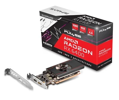 Sapphire Pulse AMD Radeon RX 6400 4GB GDDR6 Graphics Card - Image 1 of 4