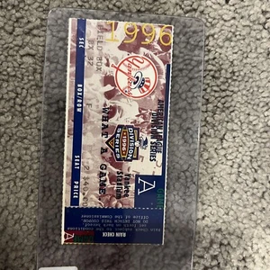 BOLETO DEBUT DE PRIMER JUEGO DE PLAYOFFS DEREK JETER STUB NY YANKEES 1996 JUEGO ALDS 1 - Imagen 1 de 2