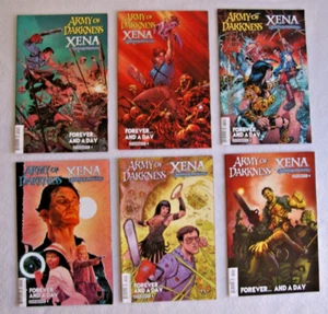 x6 Army of Darkness Xena Warrior Princess COMIC BOOK LOT Set Evil Dead Variant - Picture 1 of 6