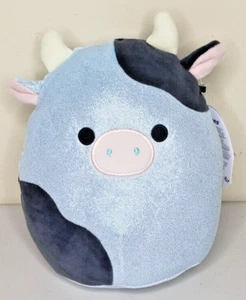 Squishmallow 8” CILLIAN the BLUE GLITTER COW NWT VERY RARE BRAND NEW - Picture 1 of 4