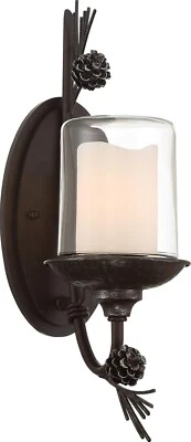 Arandela de parede Minka Lavery 2751 Ponderosa Ridge 18" de altura, abeto resistente - Imagem 1 de 2