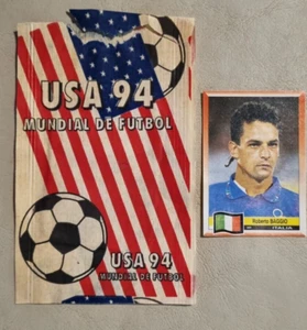 1 figurina Roberto Baggio +vecchie buste mondiali calcio usa 94 dall'Argentina - Foto 1 di 4
