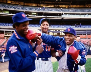 Doc Gooden, Darryl Strawberry, & Mike Tyson New York Mets Legends 8x10 MLB Photo - Picture 1 of 1