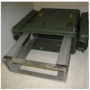 Rackmount 03U x20 Slide Out Rack ECS Composite Shock Mount Shockmount Case VG - Picture 1 of 12