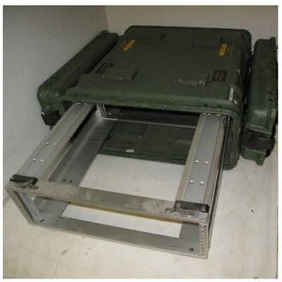 Rackmount 03U x20 Slide Out Rack ECS Composite Shock Mount Shockmount Case VG - Image 1 of 4