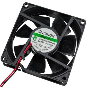 Fan 12V DC 1,14W 80x80x20mm 56m³/h 3000U/Min 56m³/h Sunon ME80201V2-A99 - Afbeelding 1 van 4