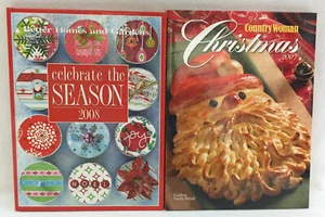 Christmas Country Woman 2007 Better Homes Gardens 2008 Recipes Crafts Lot of 2 - Imagen 1 de 9