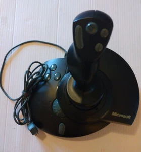Microsoft Sidewinder Force Feedback Pro Joystick 96755 - No Power Adapter - Picture 1 of 2