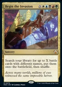 x1 Begin the Invasion - Foil M MTG Commander: March of the Machine M/NM, English - Picture 1 of 1
