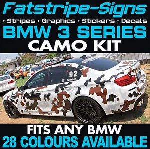 to fit BMW 3 SERIES GRAPHICS CAMO STICKERS DECALS CAMOUFLAGE VINYL STRIPES - Picture 1 of 3