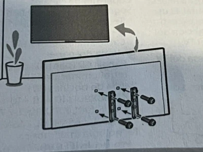 Nuevos tornillos de montaje en pared originales Sony 504666901 (x4) para TV 55" y más grandes Foto 1 de 3