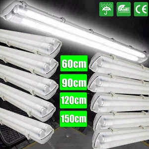 Lampada LED per ambienti umidi lampada da bagno lampada per vasca completa lampada tubolare 60/120/150 cm - Foto 1 di 18