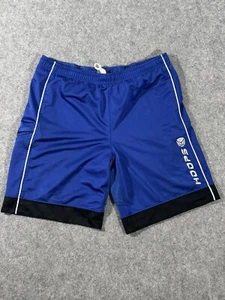 Nike Shorts Boys Large Blue Hoops Logo Center Swoosh Zip Pocket Drawstring 14-16 - Picture 1 of 11