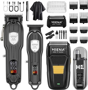 Professional Hair Cut Machine Barber Salon Cutting Trimmer Clipper Kit Set - Picture 1 of 7
