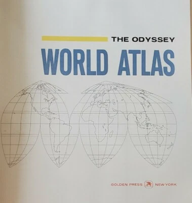 Lote Odyssey World Atlas Golden Press 1967 x158 Foto 1 de 4