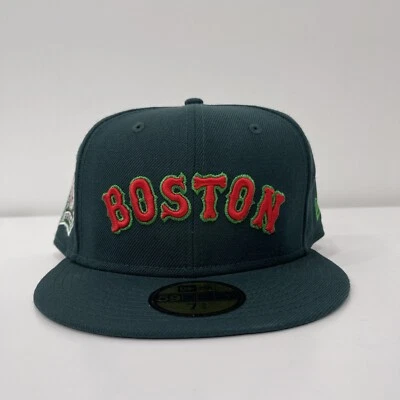 Боковая нашивка кепка Boston Red Sox New Era MLB World Series размер 7 3/4 - Изображение 1 из 4