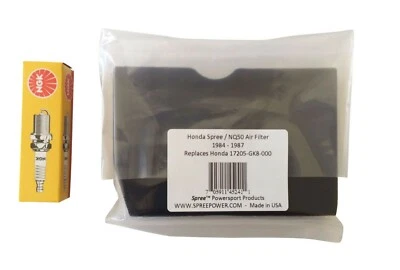 Air Filter for Honda Spree NQ50 1984 - 1987 with SPARK PLUG, fast shipping! - Image 1 of 4