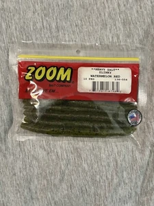 Zoom Zlinky Stick Worm 5" Watermelon Red - Picture 1 of 3
