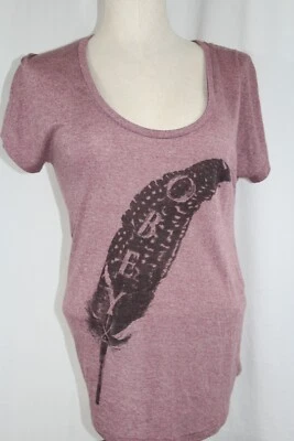 Obey Graphic Tee Women’s Small Casual Fitted Short-sleeved T-shirt - Image 1 of 4