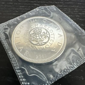 1964 *Missing Dot* Canada Silver Dollar Proof-like Uncirculated Coin - Picture 1 of 3