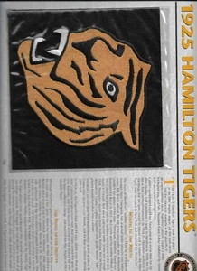 1925 Hamilton Tigers Official NHL Vintage Patch w Stat Card Willabee & Ward - Picture 1 of 1