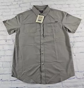 Smith's Workwear Ripstop Hiking Shirt Button Gray MENS SIZE M - Picture 1 of 6