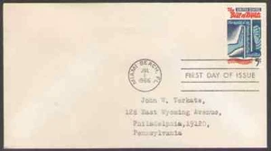 US. 1312. 5c. "Freedom" Checking "Tyranny", Bill of Right,175th Anniv. FDC. 1966 - Picture 1 of 1
