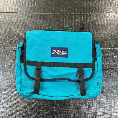 Bolso Mensajero JanSport Turquesa para Computadora Portátil  Foto 1 de 4