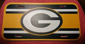 Packers Green Bay License Plate Car Tag NFL Football Made In America - Picture 1 of 6