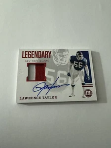 2020 Panini Encased Lawrence Taylor Legendary Patch 2 Color Auto Signature 4/5 - Picture 1 of 2
