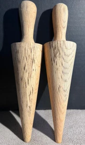 Setacci per lattine in legno pestelli a forma di cono legno rolling mashers Ricers vintage - Foto 1 di 4