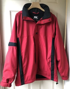 Helly Hansen Mens Large Hooded Jacket - Poly Lined Draw String Bottom - Picture 1 of 6
