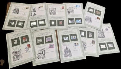 Set di 31 buste con francobollo in argento - Immagine 1 di 3