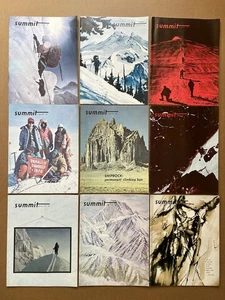Summit Magazine 1971 Full Year (9 Issues) Mountaineering Climbing Journal - Picture 1 of 24