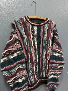 Vintage 90’s Croft And Barrow 3D Knit Men’s Sweater Size Large - Picture 1 of 4