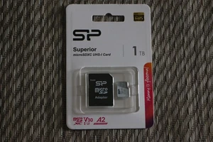 SILICON POWER SUPERIOR MICRO SDXC UHS-I (U3) 4K A2, HIGH SPEED microSD KARTE 1TB - Bild 1 von 2