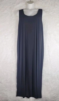 Vtg Robbie Bee 4XL Black Maxi Tank Dress Plus Size Made In USA - Image 1 of 4