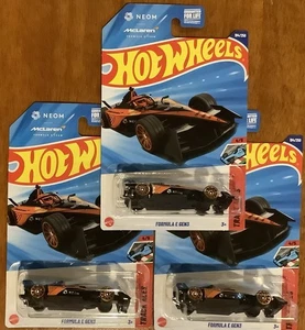 2025 HOT WHEELS (3) MCLAREN FORMULA E GEN3 194/250 TRACK ACES 4/5 Diecast Car - Picture 1 of 2